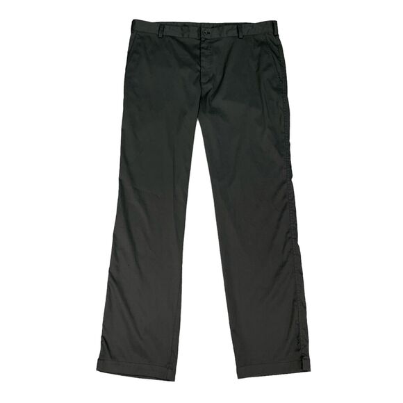 Nike Golf Pants Mens 38 Black Dri Fit Tech Stretch Mid Rise Golf Chino - Picture 1 of 15